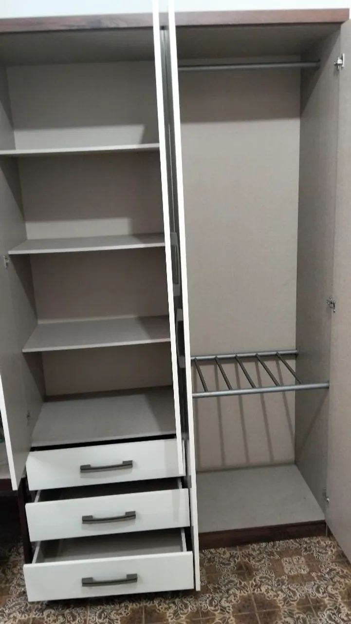 Guarda roupa de MDF 2Mx1,20M - Foto 3