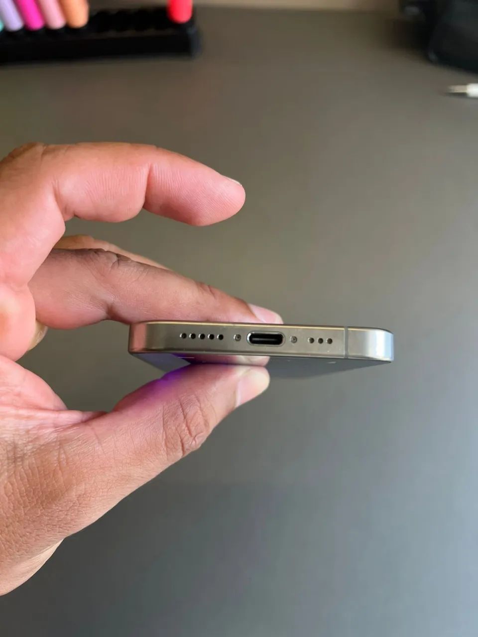 Iphone 15 pro 256 - natural titanium - Foto 3