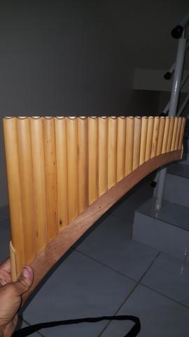 Flauta pan do maior de banbu com bolsa