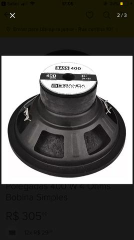 Subwoofer 12" Banda - 400 Watts RMS - 4 Ohms - Foto 3