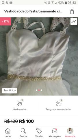 Vestido de festa/noiva