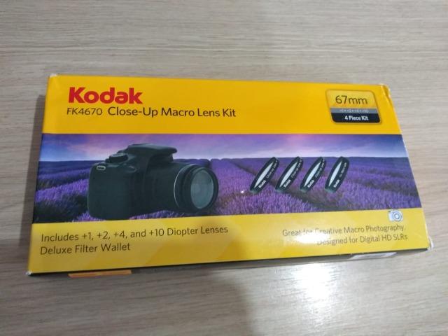 Kit Lente Close-up Para Macro Câmera 67mm +1 +2 +4 +10 Kodak - Foto 2