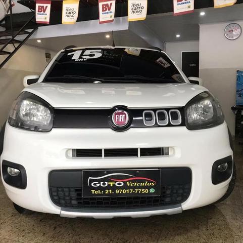 Uno way 1.4 - 2015 com GNV - R$27.000 - Foto 3