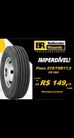 Pneu 215/75R17.5 liso cargo vw 710 accelo - Foto 4