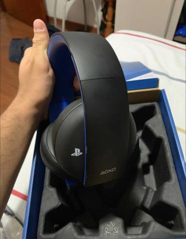 Fone De Ouvido Headset Gold Ps4 Wireless Stereo 7.1 Ps4 - Foto 2