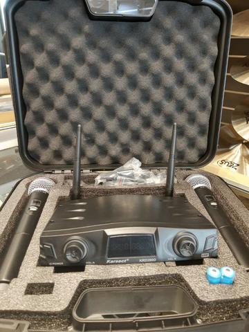 Microfone Karsect Sem Fio com Bateria Recarregável (Novo) - Foto 4