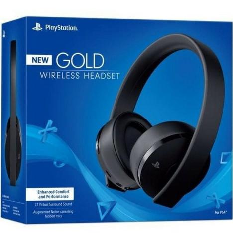 Headset Sony New Gold 7.1 Wireless Ps4 Original, Melhor preço!!