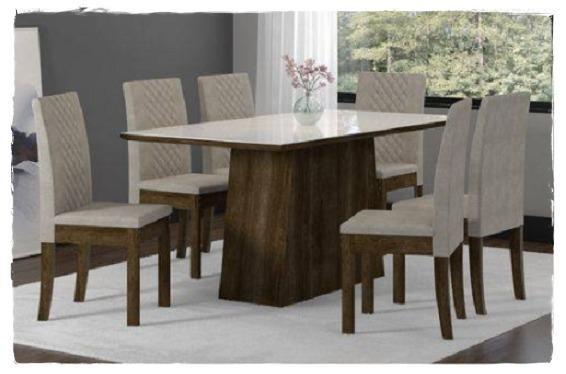 Conjunto Elegance com 06 cadeiras - pronta entrega