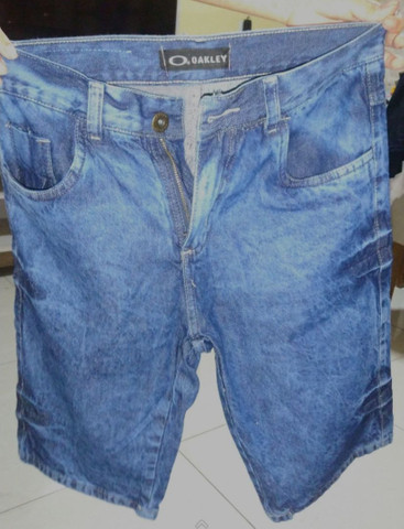 bermuda jeans masculina oakley