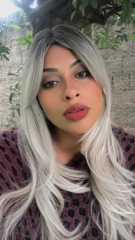 Wig-  com franja Platinada - Foto 2