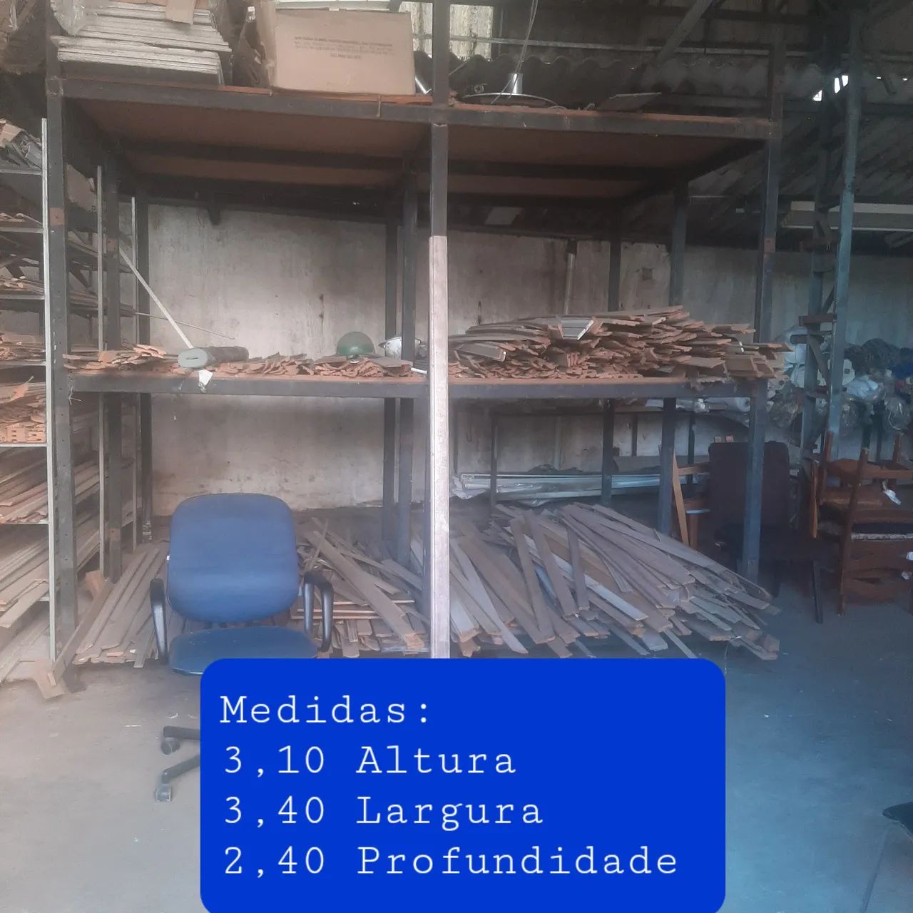 ACEITO PROPOSTA -Estante de Ferro Reforçada 