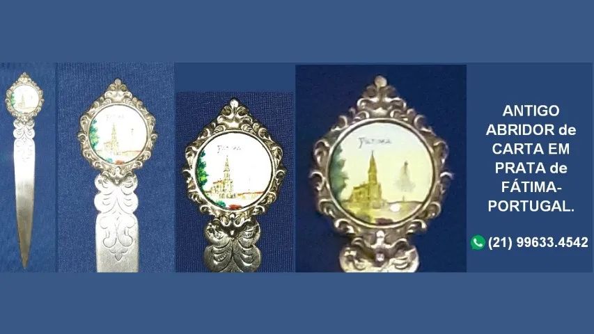 Abridor de cartas em prata portuguesa. - Foto 2