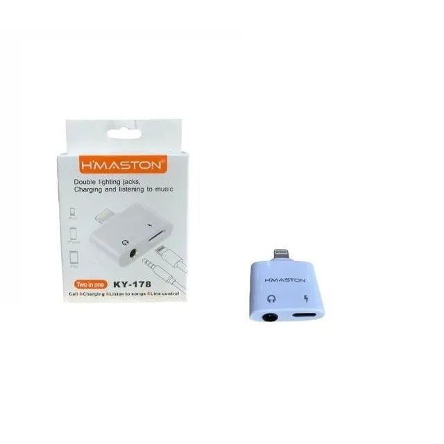 Adaptador Duplo Para Fone Iphone Ipad Ipod H Maston Ky-178