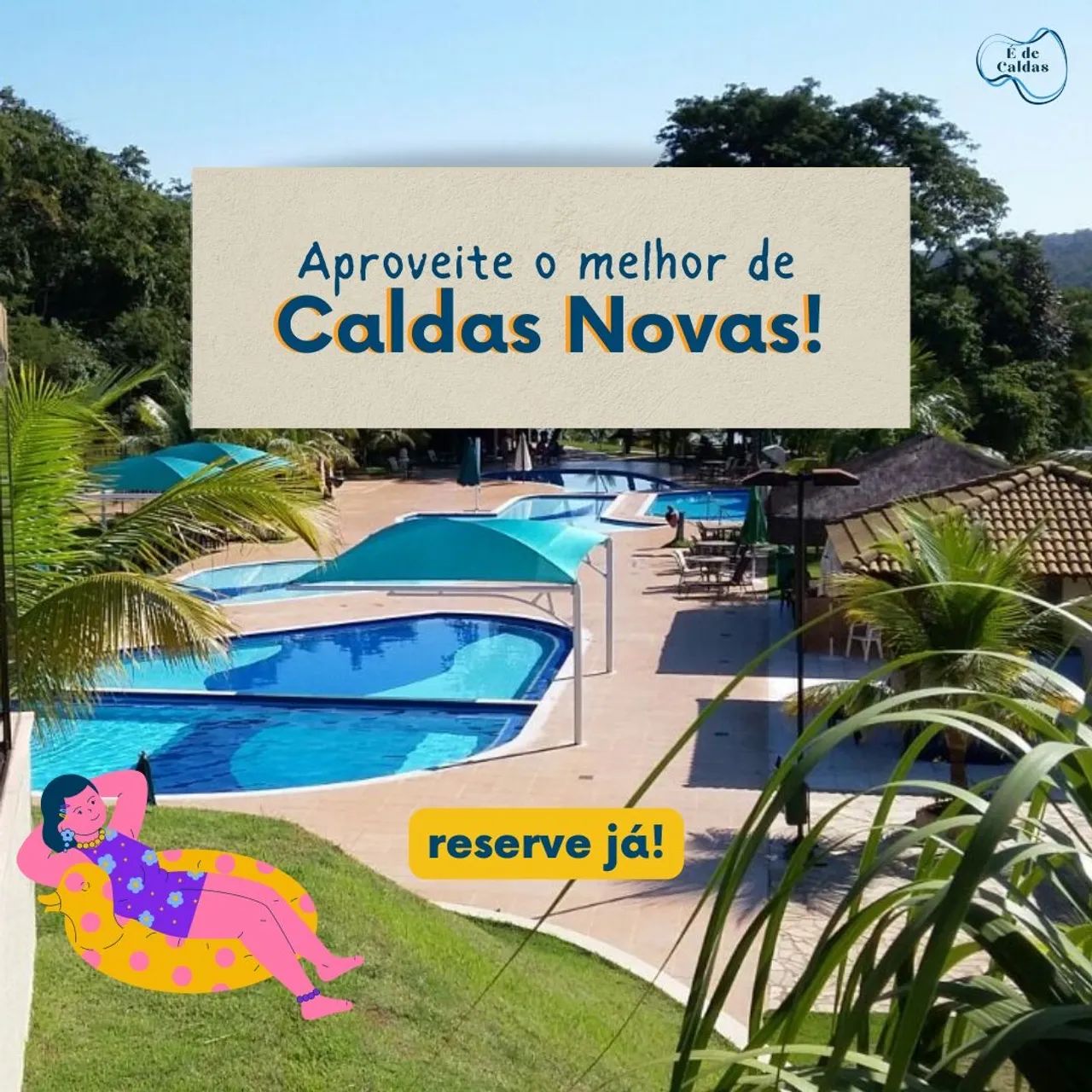 Caldas novas/Aldeia do lago temporada / locação em Caldas Novas - apartamento 