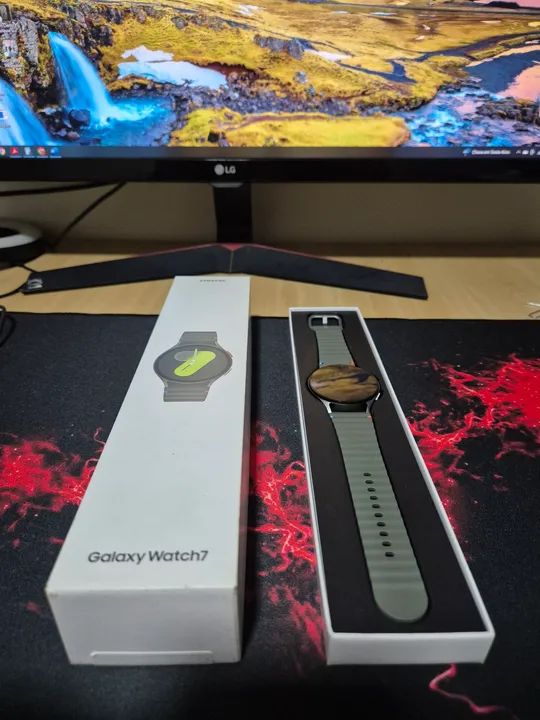 Samsung Galaxy Watch 7 44mm NOVO aceito troca passo cartão  - Foto 2