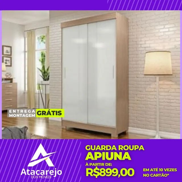 Guarda Roupa Solteiro Entrega E Montagem Grátis 