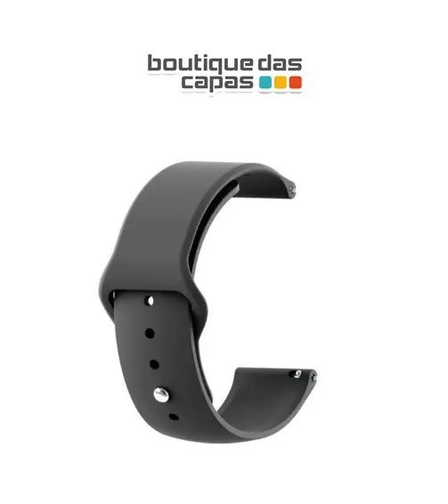 Pulseira silicone smartwatch amazfit Gts Huami Bip 2 Xiaomi digital e analogico 18MM - Foto 2