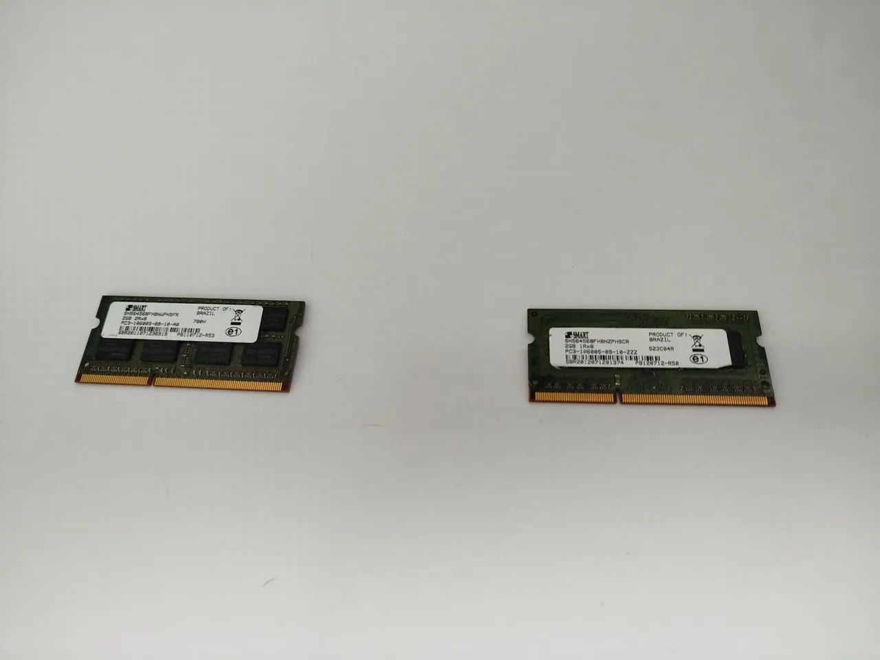 2x Memória RAM p/ Notebook 2GB DDR3 Smart 10600S  (Total 4GB)  - Foto 2