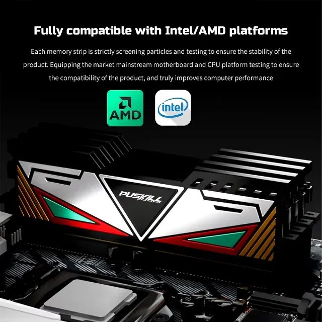 Memoria Ram Puskill 16gb 3200mhz Lacrada(Entrega Gratuita)