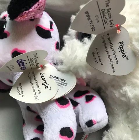 Lote Ty Beanie Boos Pippie e Georgia PEQUENAS (com etiqueta!) - Foto 4