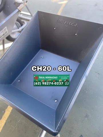 Carrinho de mao chapa 20 - reforcado - Foto 2