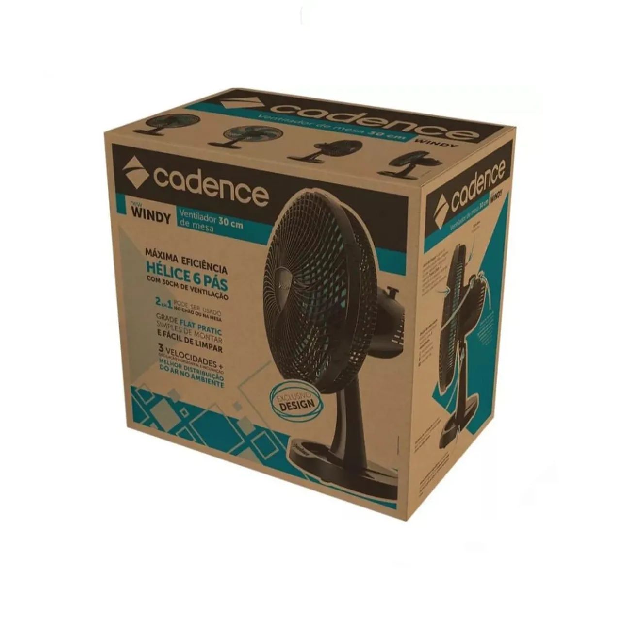 Ventilador de mesa 30cm Cadence  - Foto 3