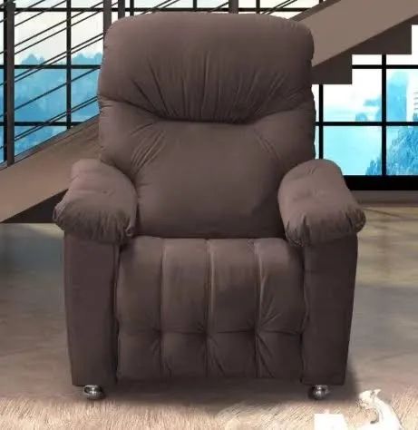 Poltrona do papai Mi38 Virtus Marrom Suede - FRETE GRÁTIS 