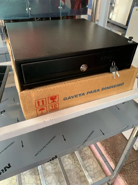 Gaveta caixa em aço 