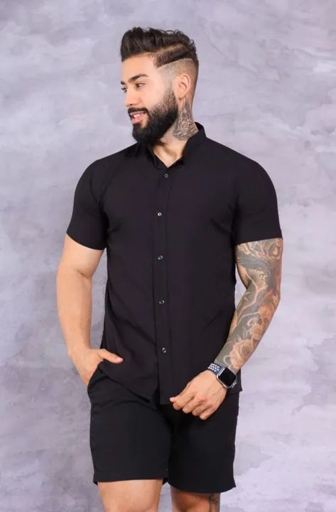 Camisas Gola Padre Viscolinho - Foto 2