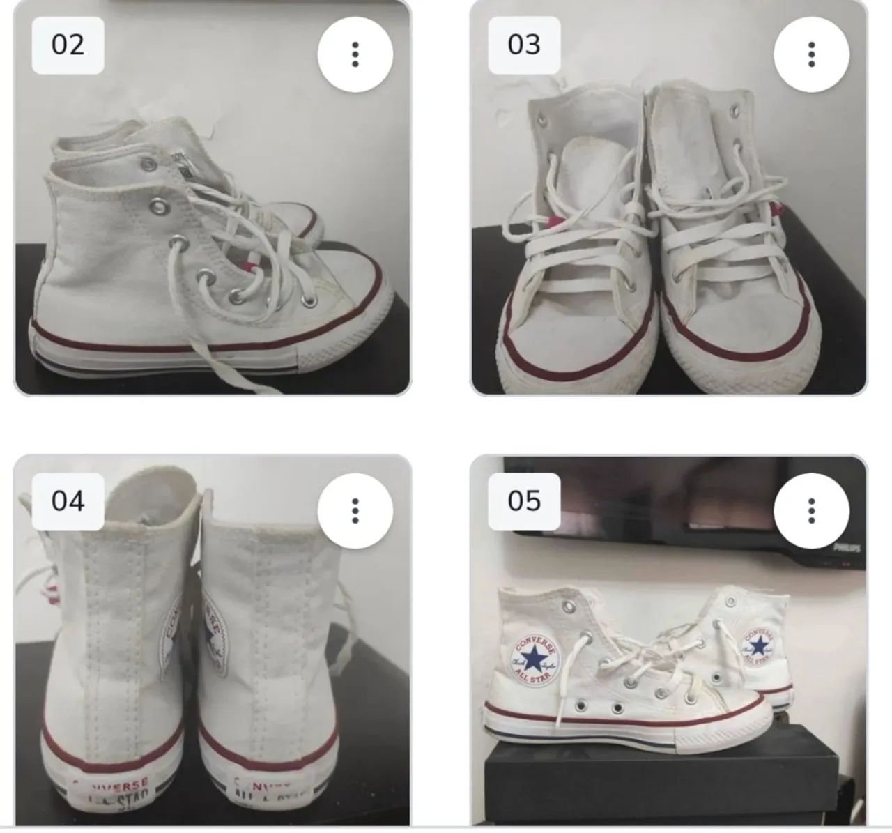 Tênis Converse Chuck Taylor All Star Infantil Hi Branco - Foto 2