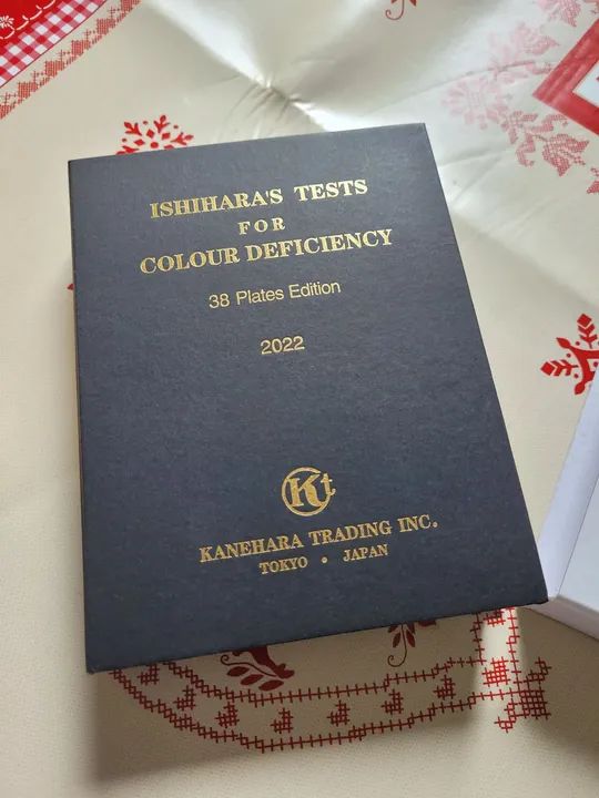 Teste de Ishihara para Deficiência de Cor - 38 Placas - Edição 2022