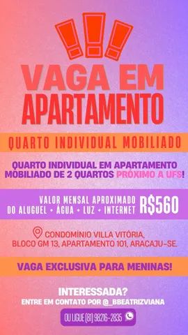 Captação de Apartamento para locação na Avenida Marechal Cândido Mariano da Silva Rondon (Lado Impar), Jabotiana, Aracaju, SE