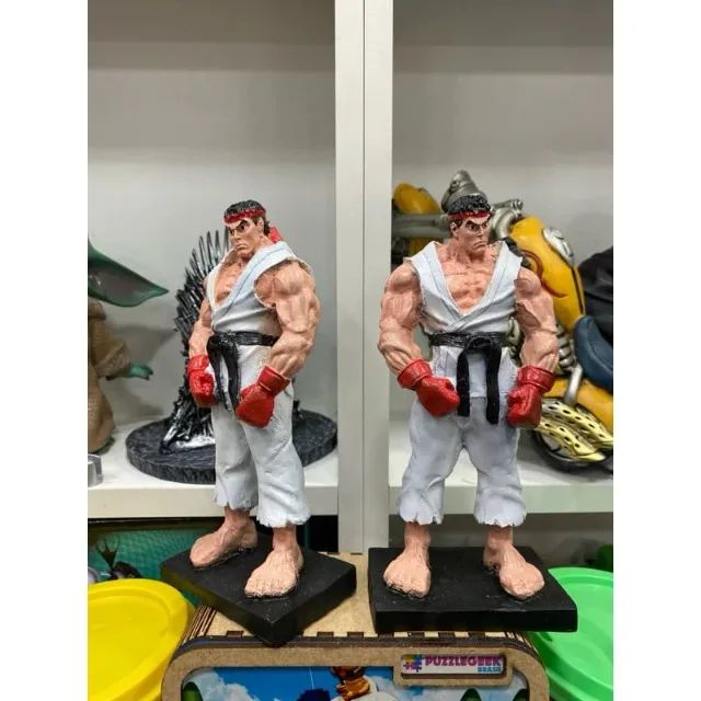 Boneco Ryu Street Fighter Action Figure Miniatura em Resina