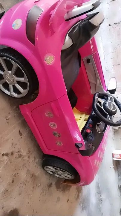 Carrinho Elétrico Audi TT RS Rosa - Foto 3