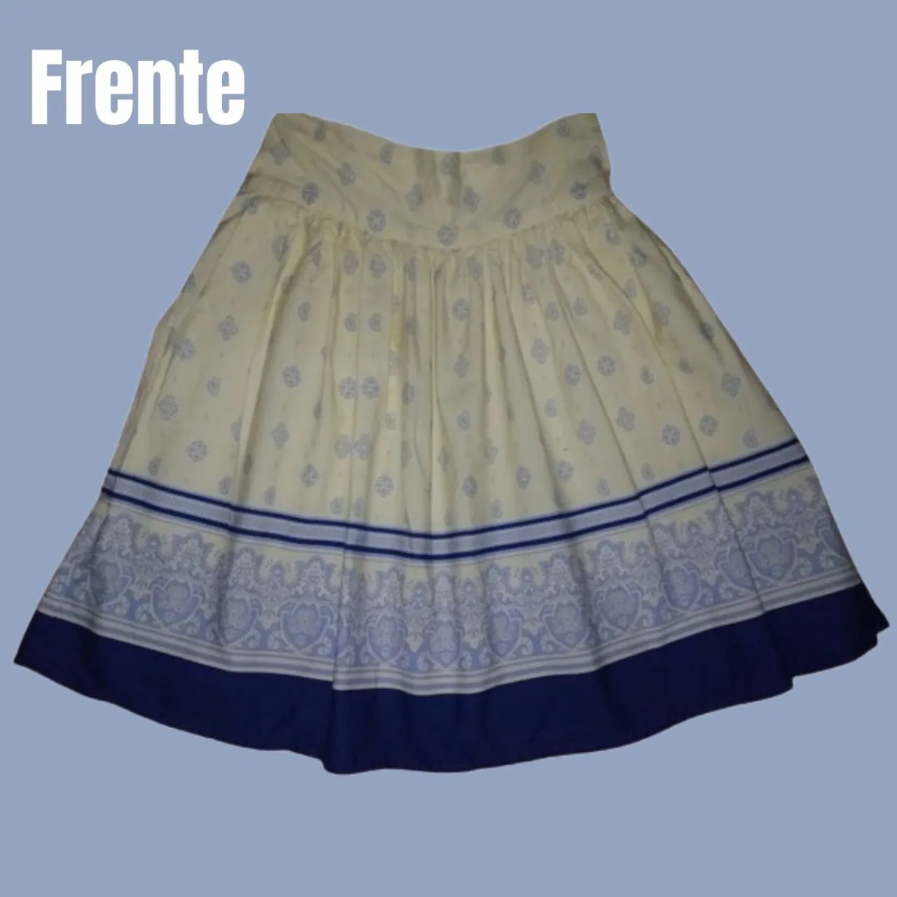 Saia Estampada Plissada Forever 21 