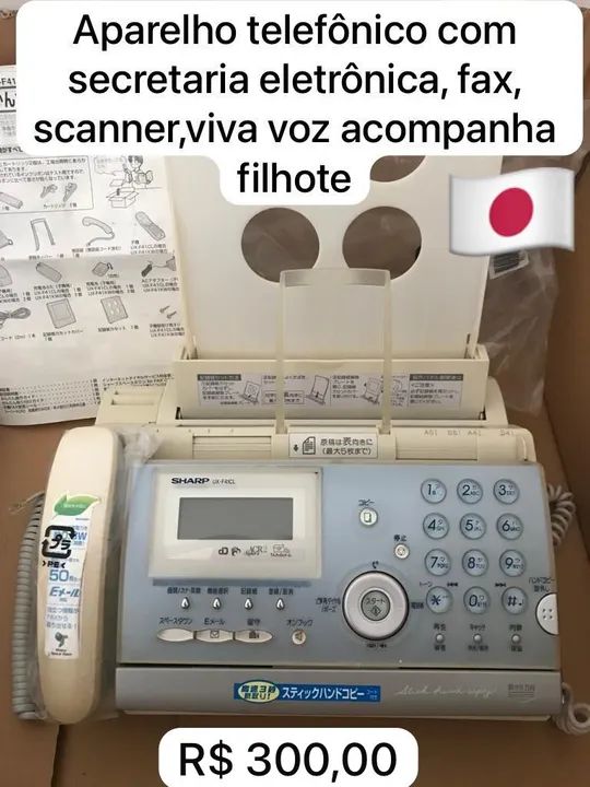 Aparelho Sharp telefônico com fax  - Foto 2