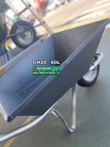 Carrinho de mao chapa 20 - reforcado - Foto 3