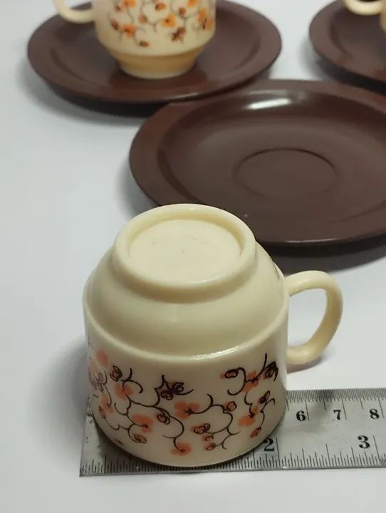 Xícaras de Café de Plástico Antigo Kaplast  - Foto 3