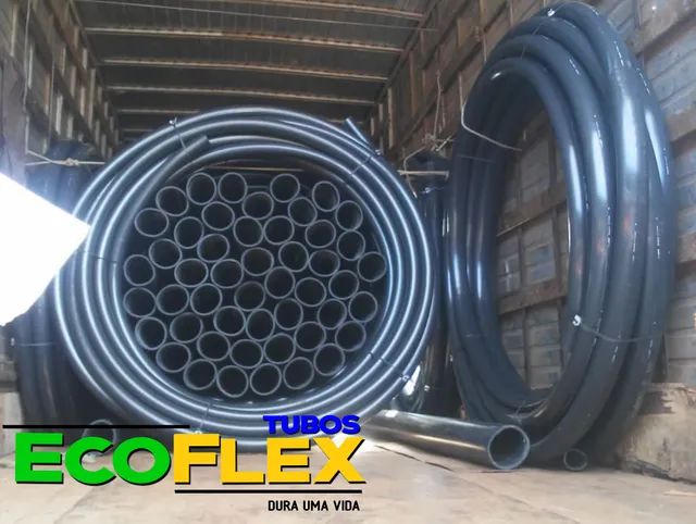 Mangueira Irrigação Preta de Polietileno 1.1/2" com 100mts