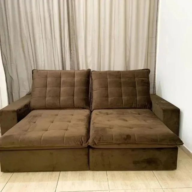 Sofá Retrátil Reclinavel. Sofás e Poltronas Soteco, Vila Velha