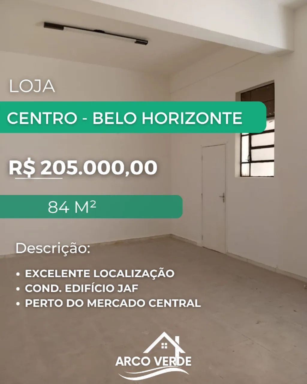 LOJA COMERCIAL - CENTRO BH 