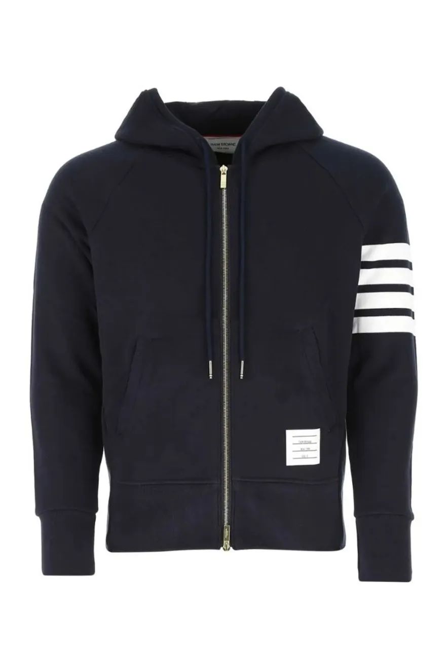 Moletom Thom Browne Azul Marinho com Listras