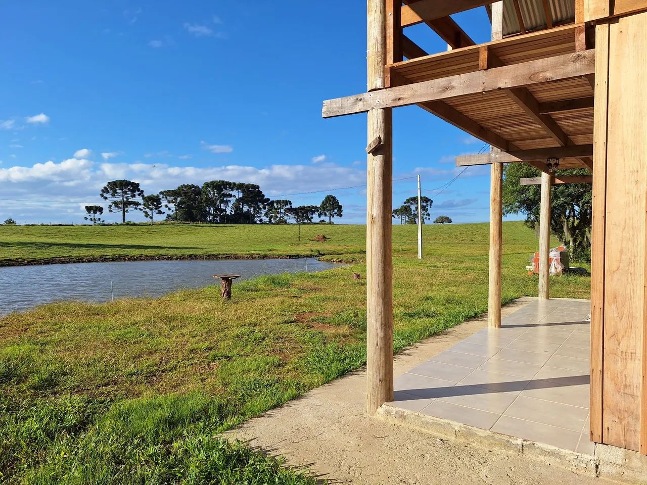 Linda área de campo na serra gaúcha.