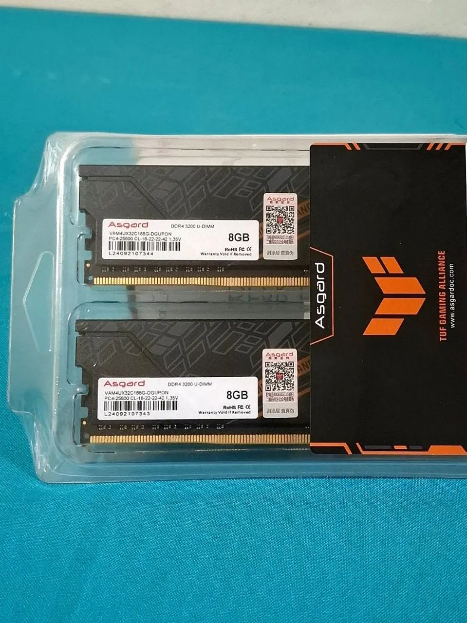 Memória Ram Asgard TUF, 2x8GB, 3200MHz, DDR4 - Foto 3