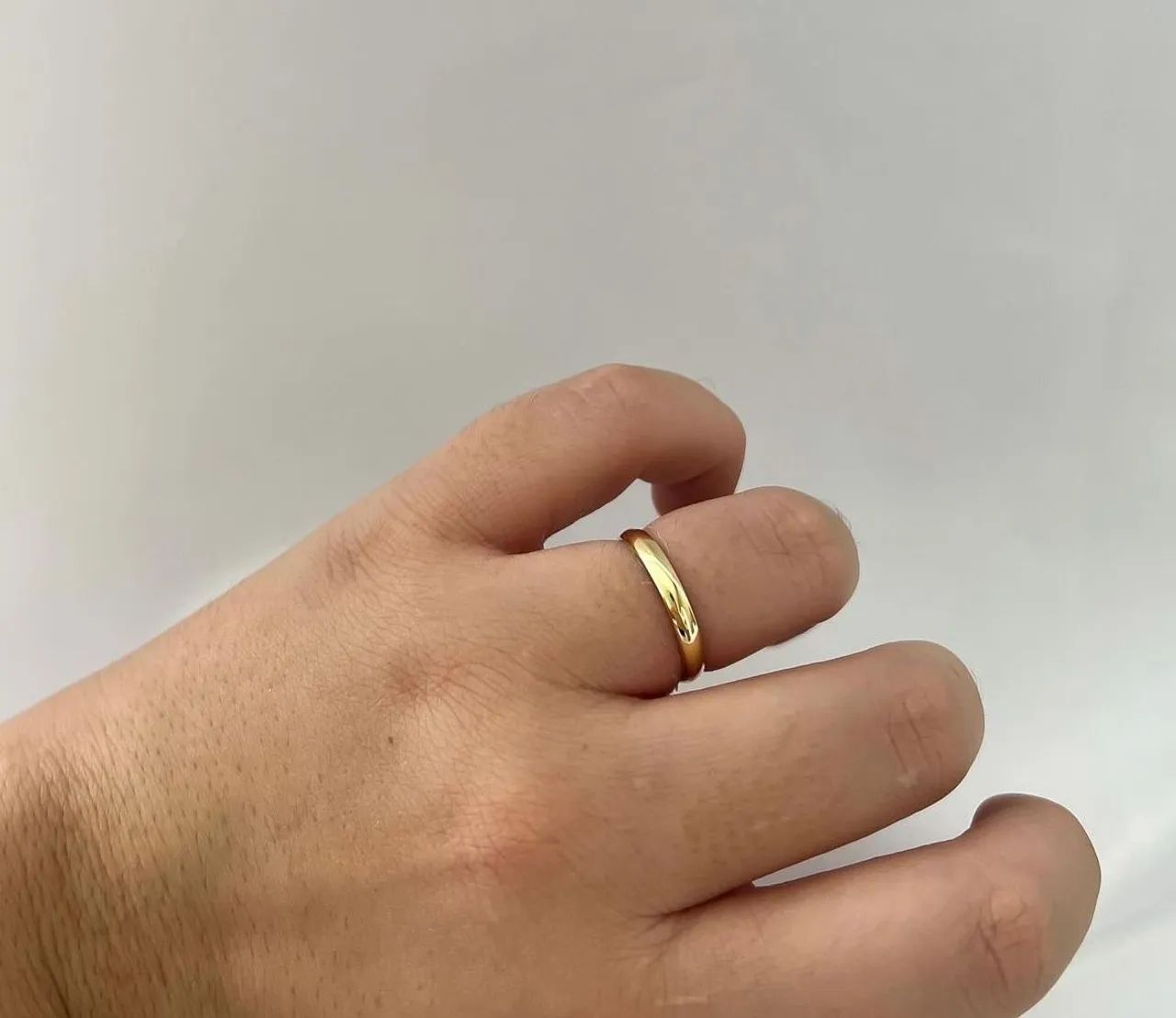 Par de alianças em ouro18K 