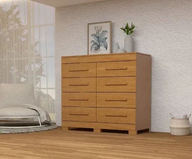 Comoda Nalu 8 Gavetas, 100% MDF - ACP ( Promoção) - Foto 3