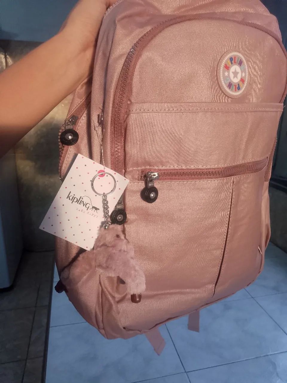 Mochila KIPLING rosa Bolsas, malas e mochilas Flores, Manaus