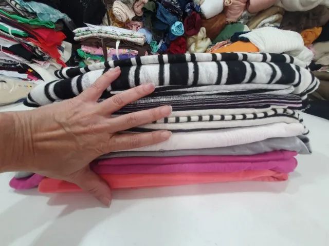 Pacote com 4kg de Tecido com Elastano (cod TD19) - Foto 4