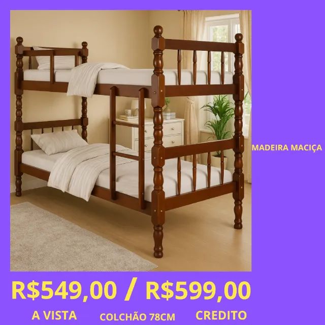 BELICHE MADEIRA MACIÇA A PROBTA-ENTREGA 