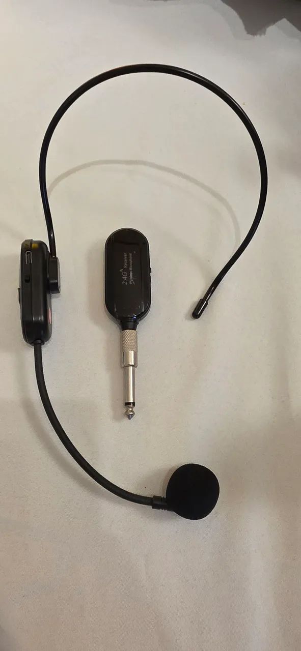 Microfone headset sem fio 2.4G - Foto 4